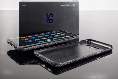Samsung S8 - Carbon Hülle mit individuellem Druck